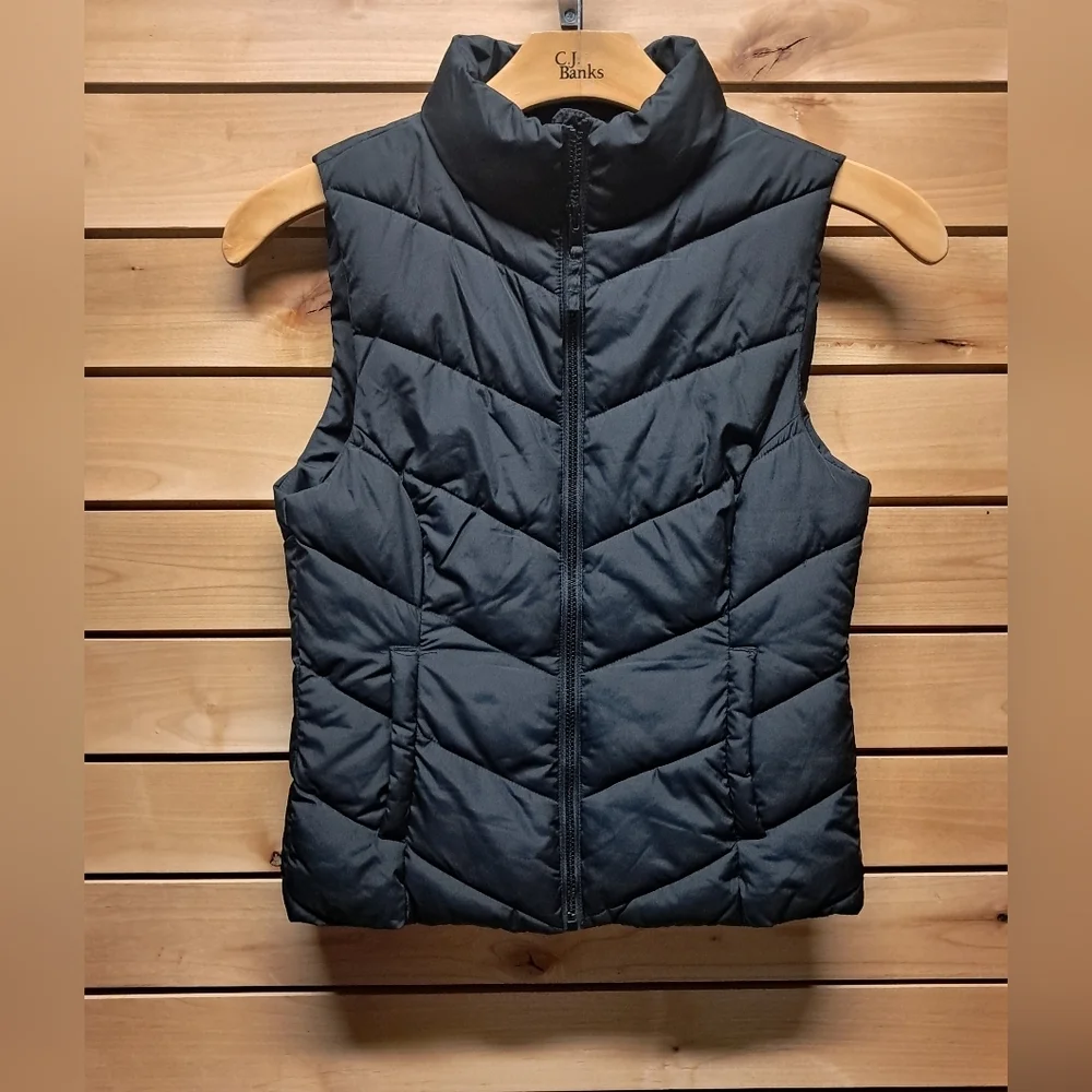 Cole Haan Charcoal Quilted Vest Size XS